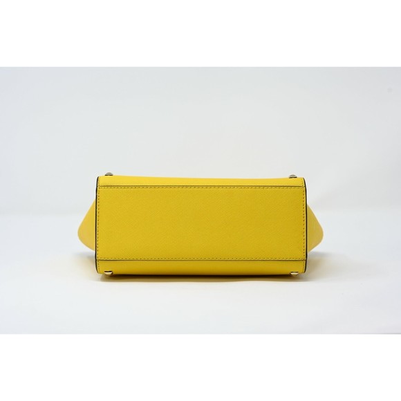 MICHAEL KORS Selma Stud Leather Medium Messenger Crossbody Sunflower $248 NWT - Picture 4 of 10